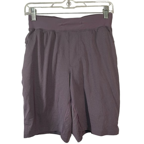 Lululemon The T.H.E. Short 9" Pique Mesh Training Athletic Shorts Bermuda Gray X